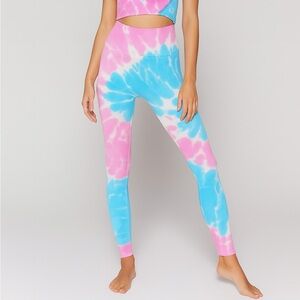 Spiritual Gangster Grateful Dead Leggings Women’s Size XS/S Tie Dye Ribbed Seaml